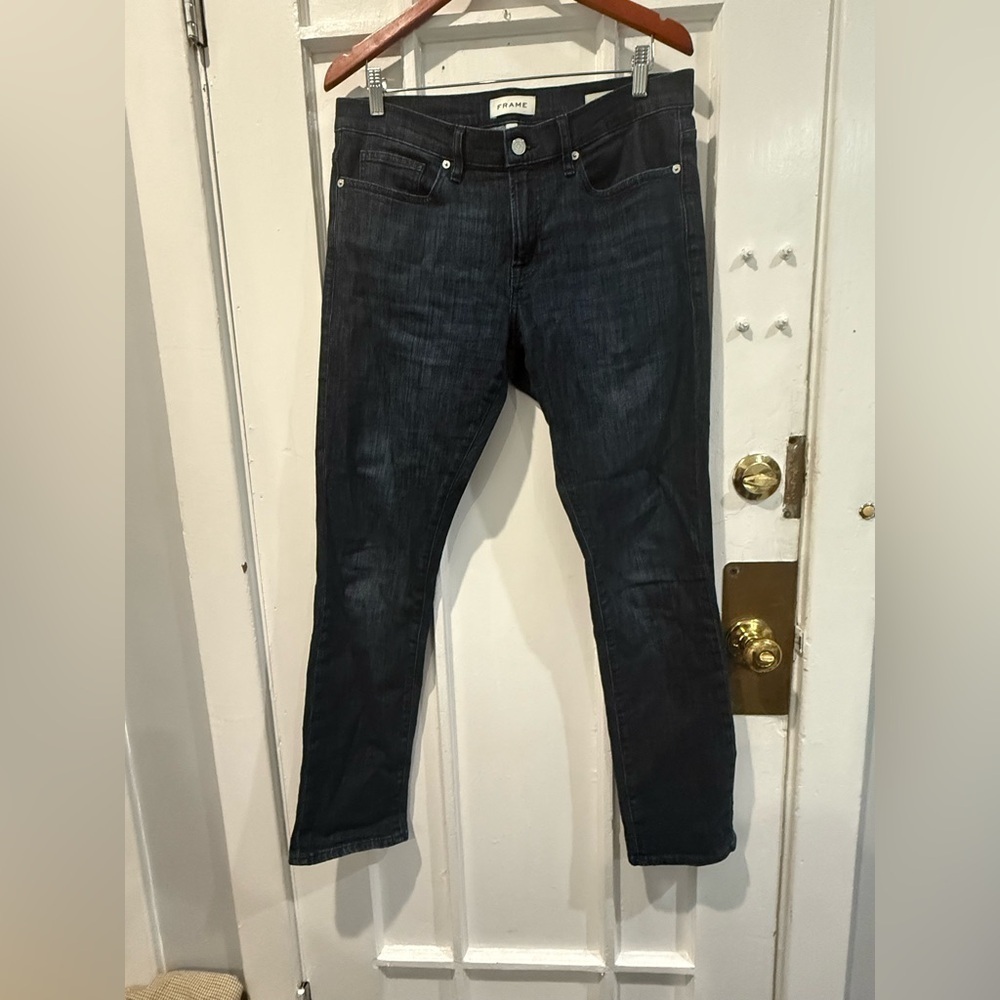 Frame Denim Men's Deep Indigo Skinny Jeans